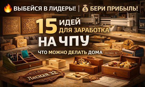 Что можно делать на ЧПУ станке по дереву дома — 15 реальных идей для заработка