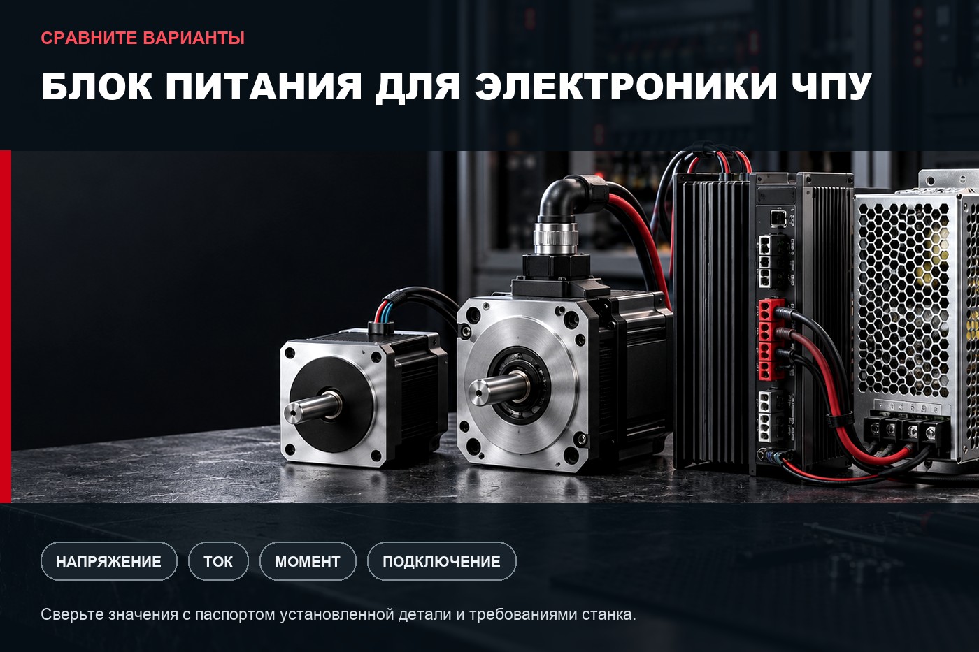 Сравнение вариантов: Как подобрать блок питания для электроники ЧПУ