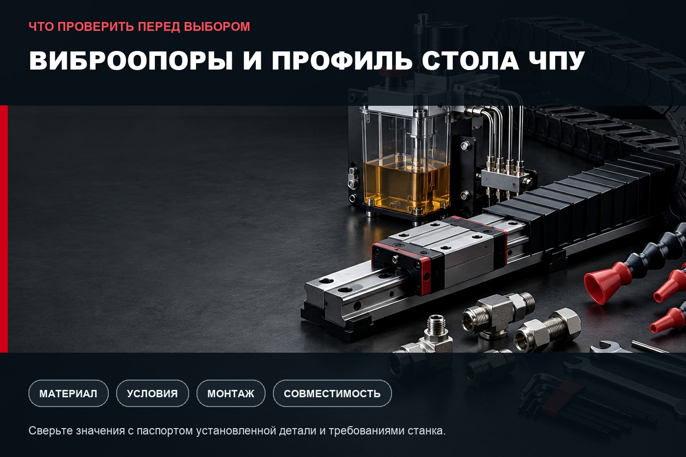 Что проверить перед выбором: Виброопоры и профиль стола ЧПУ: как выбрать элементы установки