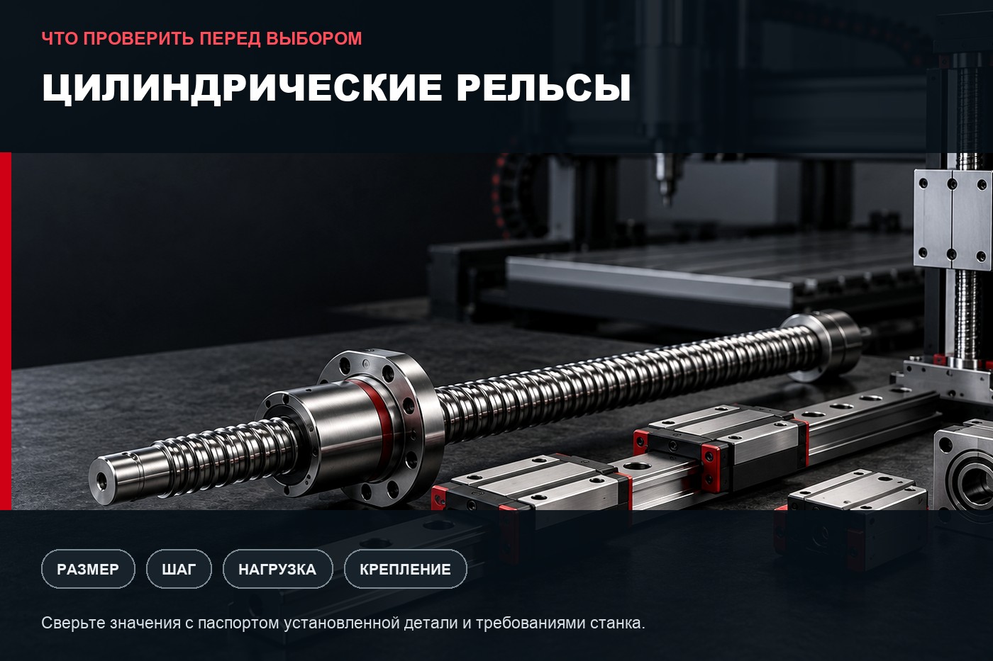 Что проверить перед выбором: Цилиндрические рельсы: параметры выбора и совместимость