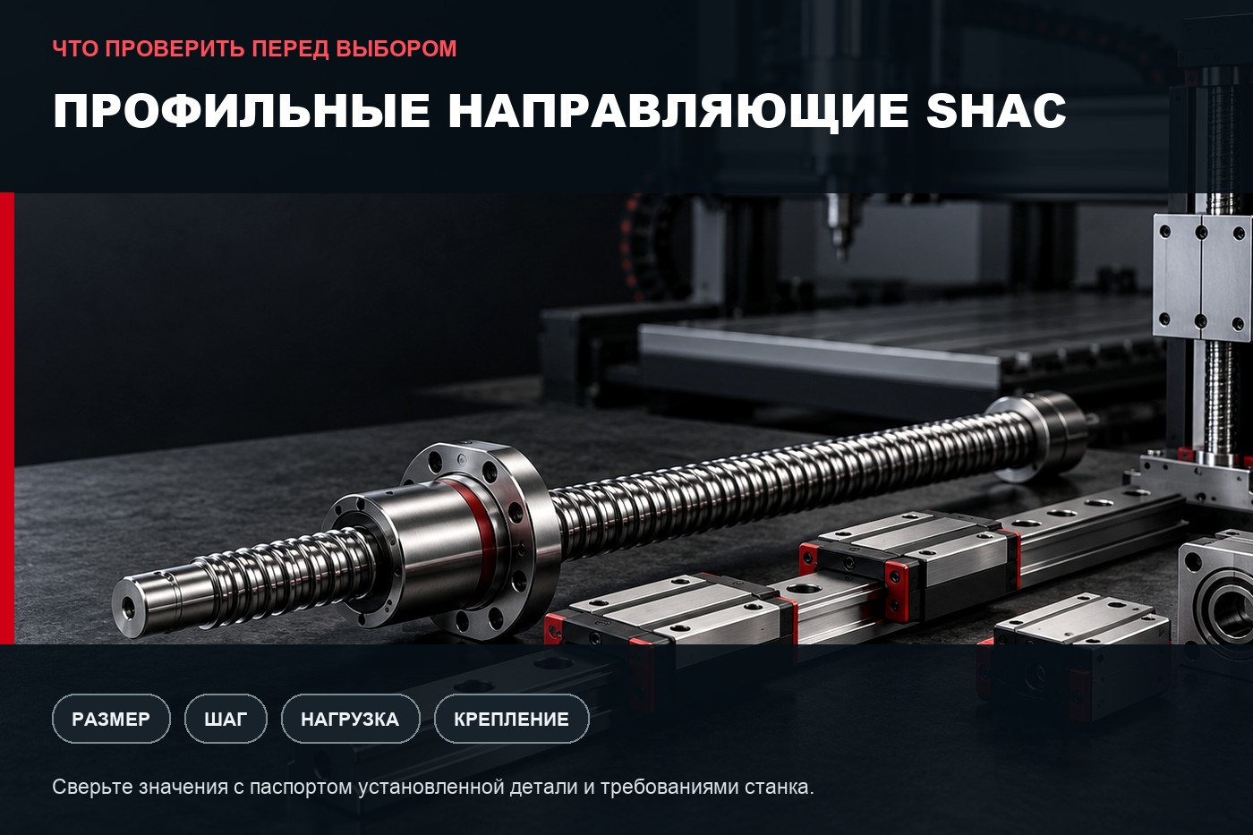Что проверить перед выбором: Профильные направляющие SHAC: параметры выбора и совместимость
