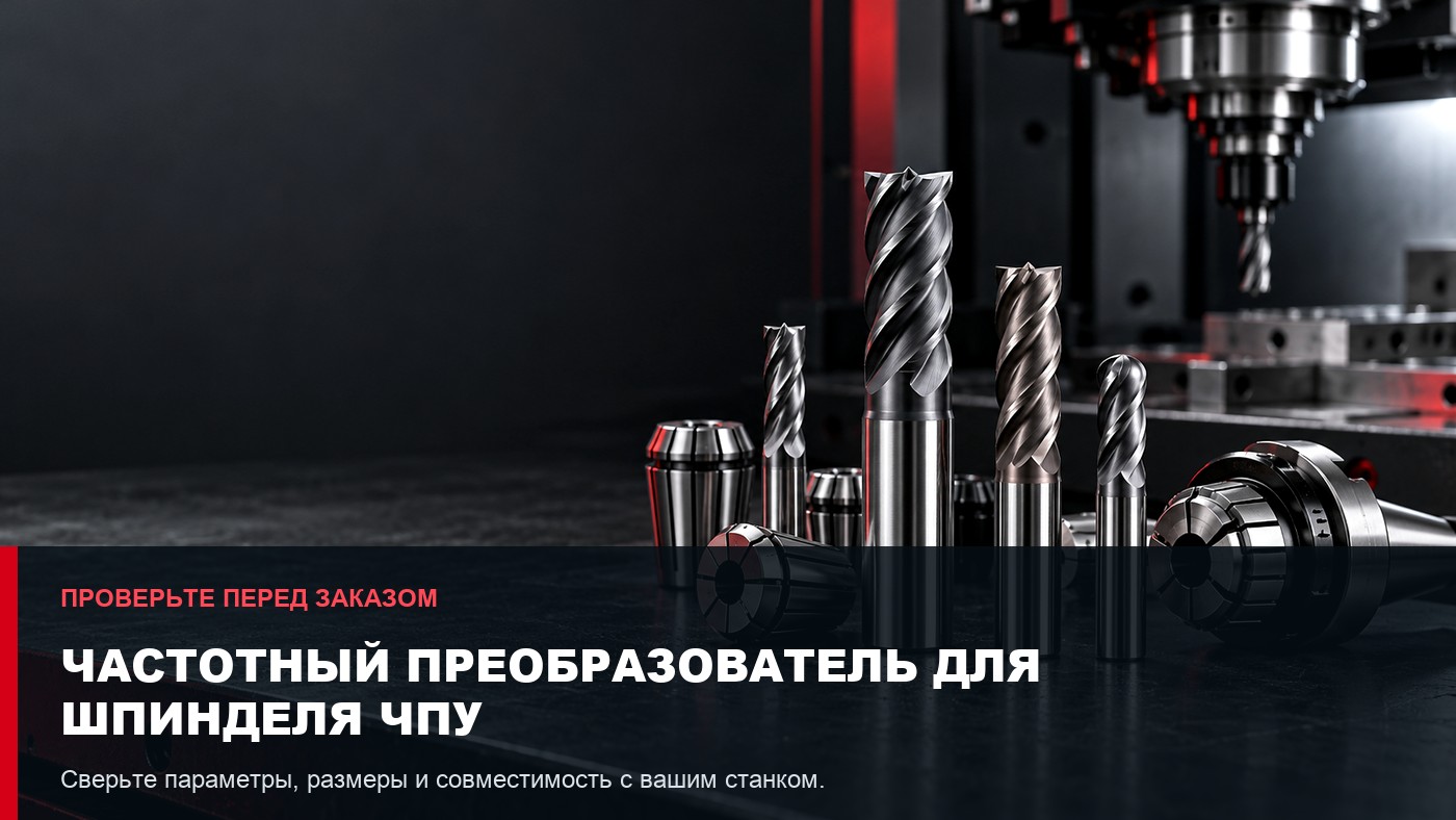 Частотный преобразователь для шпинделя ЧПУ: подбор и настройка