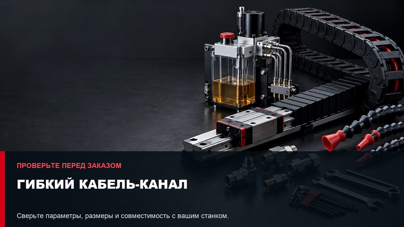 Как выбрать гибкий кабель-канал для станка с ЧПУ