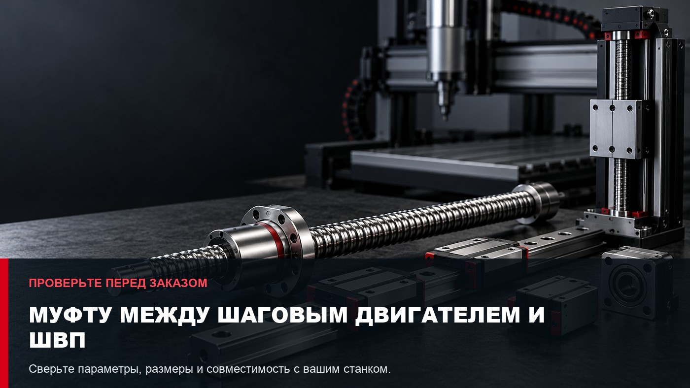 Как подобрать муфту между шаговым двигателем и ШВП