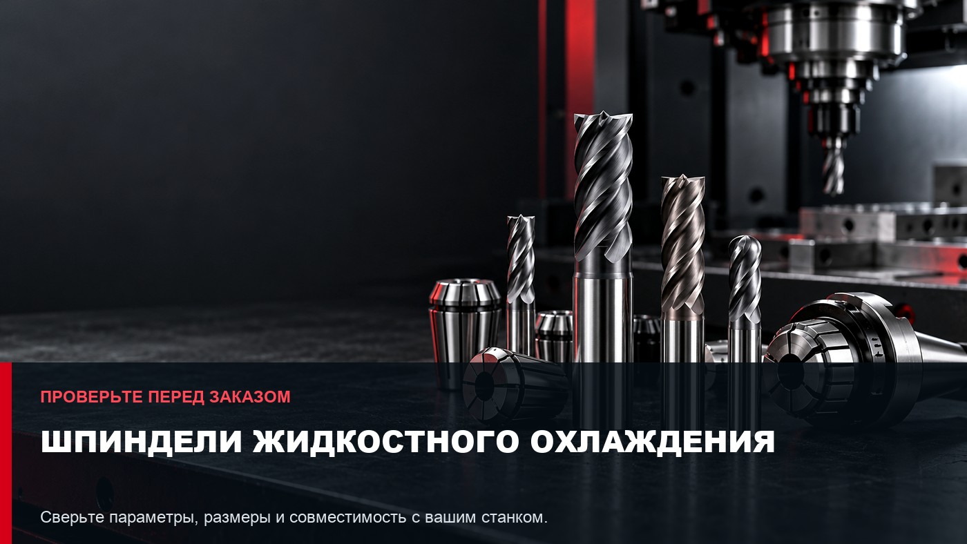 Шпиндели жидкостного охлаждения: параметры выбора и совместимость