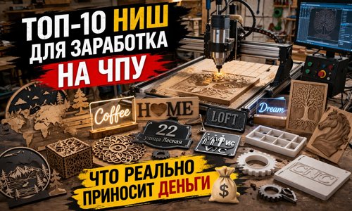 ТОП-10 ниш для заработка на ЧПУ станке — обложка статьи
