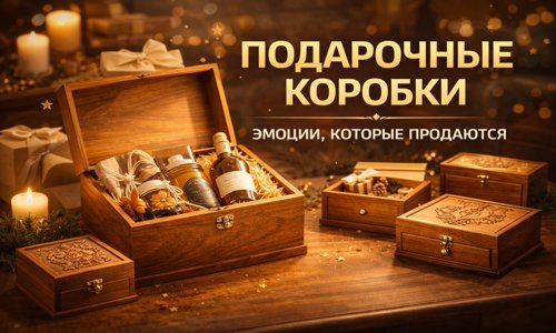Подарочные коробки и шкатулки из дерева