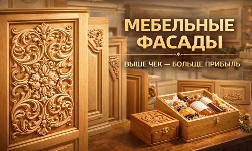 Мебельные фасады и декоративные элементы на ЧПУ станке