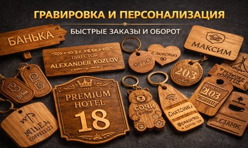 Гравировка и мелкая персонализация на ЧПУ станке