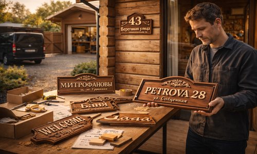 Персонализированные таблички и вывески — рабочая бизнес идея для ЧПУ станка