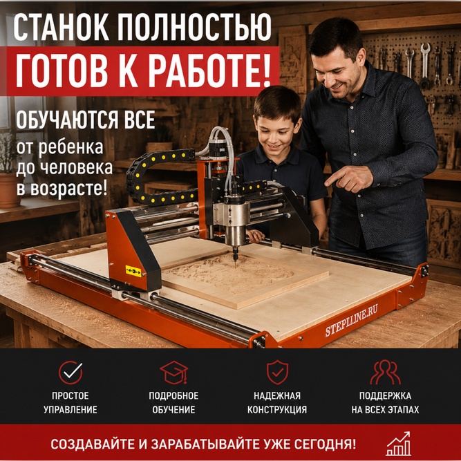 Фрезерный станок с ЧПУ от стиплайн бесплатное обучение