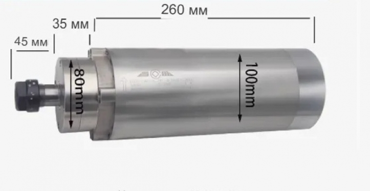 Шпиндель с воздушным охлаждением GDZ-100-3.7F100×260ER20380V