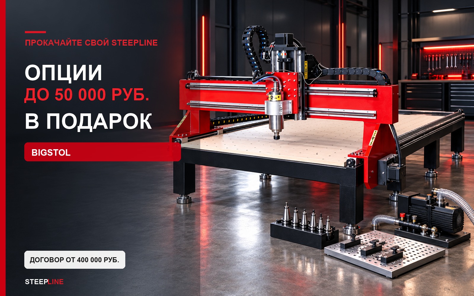 Опции до 50 000 ₽ в подарок